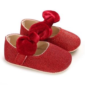 Boutique Jeweled Shoes with Velvet Tie